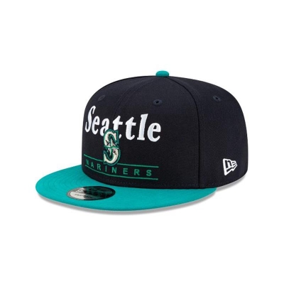 Sapca New Era Seattle Mariners MLB Two Tone Retro 9FIFTY Snapback - Albastri